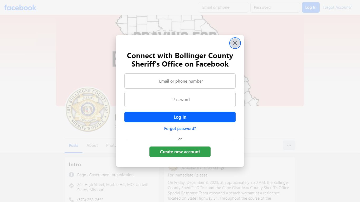 Bollinger County Sheriff's Office | Marble Hill MO - Facebook